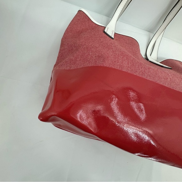 Kate Spade Ash Street Logo Tote Asphalt Red Triple Compartment - Picture 5 of 16